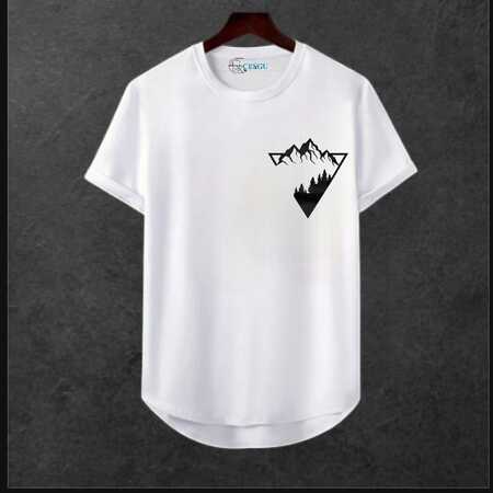 Unisex Oversize Şehir Baskili T-shirt